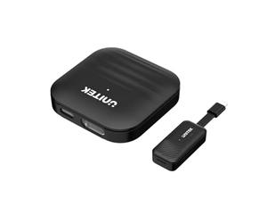 UNITEK Kit Extensor HDMI Inalámbrico USB-C, transmisión inalámbrica 1080p@60Hz hasta 50 m, Doble Banda 2,4G/5G, Modo Espejo y extendido, Plug and Play para portátil, TV y proyector