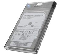 UNITEK Carcasa para Disco Duro HDD SATA I/II/III Externo con Cable 3.0 Incorporado, Montaje sin Herramientas, Transparente