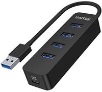 Unitek uhub q4 usb 3.2 gen 1 (3.1 gen 1) type-c 5000 mbit/s negro