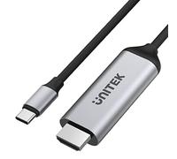 UNITEK USB-C a HDMI 2.0, 1.8 M | V1423A | Resolución 4K @60Hz | Tecnología HDCP 2.3 | Amplia compatibilidad con Dispositivos como Mac, iPad, XPS, Surface | Diseño: Aluminio y PVC