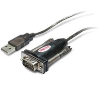 UNITEK Y-105 - Convertidor USB 1.1 a Serie RS-232 Cable 140cm Interfaz Serial HotPlug Compatible con Windows, Server2003, Server2008, Linux, Negro