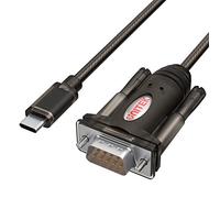 UNITEK Y-1105K - Conversor USB C a serie RS-232 (cable de 1,5 m, interfaz de serie HotPlug, compatible con Windows Server 2003, Server 2008, Linux), color negro