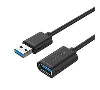 UNITEK Y-C458GBK - Cable de extensión USB 3.0 A macho a USB A hembra (1,5 m), color negro
