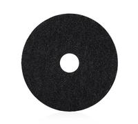 UNITEX WORKSAFE - Almohadilla de goma negra de 16 pulgadas de diámetro de 406 mm - Alfombrilla de suelo para máquina monodisco, eliminación de revestimiento y limpieza básica, lavable, 5 unidades