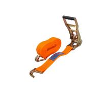 UNITRAILER Correa de Transporte con Tensor Ergo 8 m 50 mm 5 t cincha de Amarre Profesional trinquete ergonómico Resistencia 5000 Dan Color Naranja para Carga Pesada en Camiones
