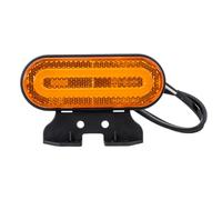 UNITRAILER FRISTOM FT-072 Piloto LED de Gálibo Lateral Naranja 12V 36V para Remolque Lámpara de Posición con Reflector Soporte Angular Homologada E9 120x46mm