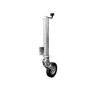 UNITRAILER Rueda Jockey automatica 250 kg 60 mm 785 a 955 mm para Remolque, con Soporte Soldado y pie automatico para estabilizar y maniobrar, para Uso Diario, para Servicio Diario