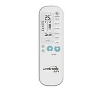 Unitronic Air - Mando a distancia universal para aire acondicionado, 4000 códigos, pantalla LCD retroiluminada, búsqueda automática, soporte de pared