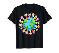 Unity Around The World - Kids Holding Hands Global Peace Camiseta