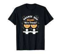 Unity Day Orange You Glad We're Friends? Divertido Regalo de Juego de Palabras Camiseta, Hombre, Negro, M