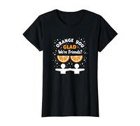Unity Day Orange You Glad We're Friends? Divertido Regalo de Juego de Palabras Camiseta, Mujer, Negro, XL