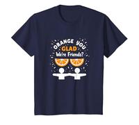 Unity Day Orange You Glad We're Friends? Divertido Regalo de Juego de Palabras Camiseta, Niños, Azul Marino, 3 años