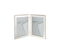 Unity Portrait Double Photo Frame, Silver Plated, 8 x 10-Inch