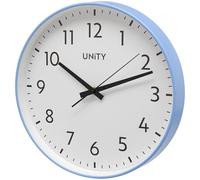 Unity Reloj de Pared, Fradley, Barrido silencioso, Moderno, Azul, 30 cm