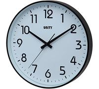 Reloj de Pared Unity, Fradley, Barrido Silencioso, Moderno, Negro, 30 cm