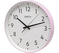 Unity Reloj de Pared, Fradley, Barrido silencioso, Moderno, Rosa Oscuro, 30 cm