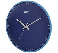 Unity Reloj de Pared, Lente abovedada Galaxy, Azul, Barrido silencioso, 30 cm