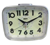 Unity Reloj Despertador con Esfera Superluminosa, Blanco, 12,5 x 10 x 7 cm