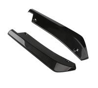 Universal 1 Par Parachoques Delantero Trasero Tira Alerón Labios Difusor Divisor 44,5 Cm Extensión Falda Lateral Winglets Accesorios(Black)