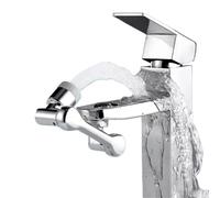 Universal 1080° Rotation Extender Faucet Aerator Plastic Tap Splash Filter Kitchen Washbasin Faucets Bubbler Nozzle Robotic Arm(Adaptor Kit)