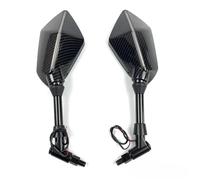 Universal 10mm Motocicleta Con Luz Espejo Retrovisor Espejos Retrovisores Carcasa Espejo Lateral Para R1200GS R1200RT(Carbon-8mm)