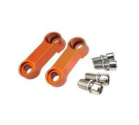 Universal 10MM Motocicleta Espejos Retrovisores Extensión Riser Extender Adaptador Para SUZUKI GSR400 GSR600 GSR750 GSF650(Orange)