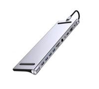 Universal 11 en 1 USB C Docking Station - 4K HDMI, VGA, 87W PD, Ethernet, USB 3.0, SD/TF y Hub de audio