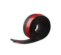 Universal 2,5M Negro Alerón De Parachoques Delantero Labios Coche Pegatinas Protección Labio Goma Faldón Lateral para Automóvil