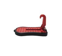 Universal 2 en 1 Car Door Step & Emergency Tool | Plegable Roof Rack Access Ladder with Latch Hook & Window Breaker | Auxiliary Foot Pedal for Easy SUV, Van, Truck Roof Loading(A Red)