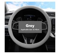 Universal 38cm Protector Coche Antideslizante Cubierta Volante Verano Transpirable Elástico Funda Volante(Grey)