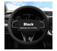 Universal 38cm Protector Coche Antideslizante Cubierta Volante Verano Transpirable Elástico Funda Volante(Black)