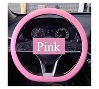 Universal 38cm Protector Coche Antideslizante Cubierta Volante Verano Transpirable Elástico Funda Volante(Pink)