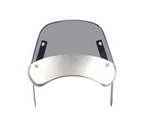 Universal 6.5-9.45 Inch Motorcycle Headlight Windshield Windscreen Wind Deflector Black/Clear for Honda for Kawasaki for Suzuki