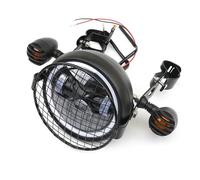 Universal 6.5 Inch Led Motorcycle DRL Headlamp Round Head Light For Harley For Cafe Racer Chopper For Bobber For Yamha For Honda 6.5" Headlight,Luz de giro