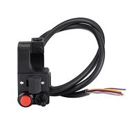 Universal 7/8" 12V Aluminio Motocicleta ATV Manillar Montaje Botón de cuerno Gire el interruptor