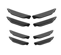 Universal 8 Unids/Set Coche Parachoques Delantero Trasero Difusor Labios Alerón Divisor Ala Coche Tuning Canards Valenc Accesorios Coche(Set black)