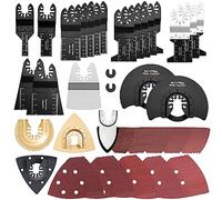 Universal Accesorios para Herramientas Oscilantes Multifunción Hojas de Sierra Oscilante para Lijar, Moler y Cortar Cuchillas Oscilantes Cuchilla de Corte para Metal Madera Plástico Azulejo Clavo