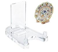 Universal Acrylic Display Stand, Adjustable Folding Easel, High Transparency Finish with Secure Grip, Heavy Duty Storage Rack with Modern Style, Desktop Accessory for Photo Albums and Greeting Cards