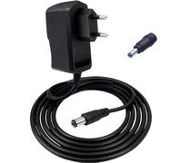 Universal Adaptador de Corriente 12V 2A con Conector 5.5mm x 2.5mm para Vehículo de Paseo, Tira de Luces LED, Cámara de Vigilancia, Router, TV Box | con Convertidor 5.5mm x 2.1mm