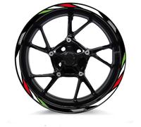 Universal Adhesivo Rueda Motocicleta 17 Pulgadas para Aprilia para Tuono para V4 1100 para RSV4, RS150/250(Style 1)