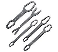 Universal ajustable Wrench, 5 piezas conjunto de herramientas de acero, cromio vanadium Repair kit, doble endded Self-Tightening Lazy Wrench, Durable Hand Tool, for Plumbing Auto Repair Bike