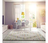 Universal Alfombra étnica de Pelo Largo Memphis Rombo Multicolor, 100% Polipropileno, 160 x 230 cm