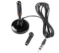 Universal Antena Radio FM/Dab Auto de Columna con Ventosa 86-108MHz Base Magnética Robusta Cable 2.4G de 3 Metros Apta para Sistemas Hi-Fi Sintonizadores FM Dab+ Audio/Vídeo Dab para Familias,Regalos