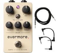 Universal Audio UAFX Evermore Studio Reverb Pedal - Paquete con cable de instrumento y 2 cables de conexión