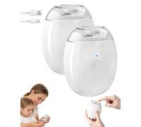 Universal Automatic Fingernail Grinder, Smart Fingernail Grinder Pro, Rechargeable Manicure Tool with 3 Speeds, LED Light & Quiet Design ≤25dB - Safe Clipper Buffer Polisher Kit (2PCS)