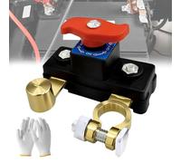 Universal Battery Disconnect & Leak Protector, Car Universal Battery Disconnect Switch 12V/24V, Car battery Isolation Switch Automatic Manual Circuit Breaker Protector, for Car Boat Truck (1PCS)