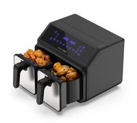 Universal Blue Air Crispy 6008DB Freidora de Aire Dual 4/4L Negra/Inox