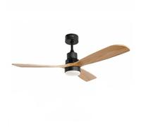 Universal Blue Alm 4056 Ventilador de Techo WiFi con Luz LED y Mando 26W Negro/Madera