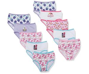 Universal Bragas Trolls 100% algodón peinado para niñas con amapola, rama, diamante y más en tallas 2/3t, 4t, 4, 6, 8, (10-PACK), 2-3 años