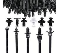 Universal bridas para cables para soporte de automóvil, 5 tamaños de bridas de cable con cremallera negra, de nylon, para presionar, resistentes, para automóvil, construcción, agrupamiento de cables